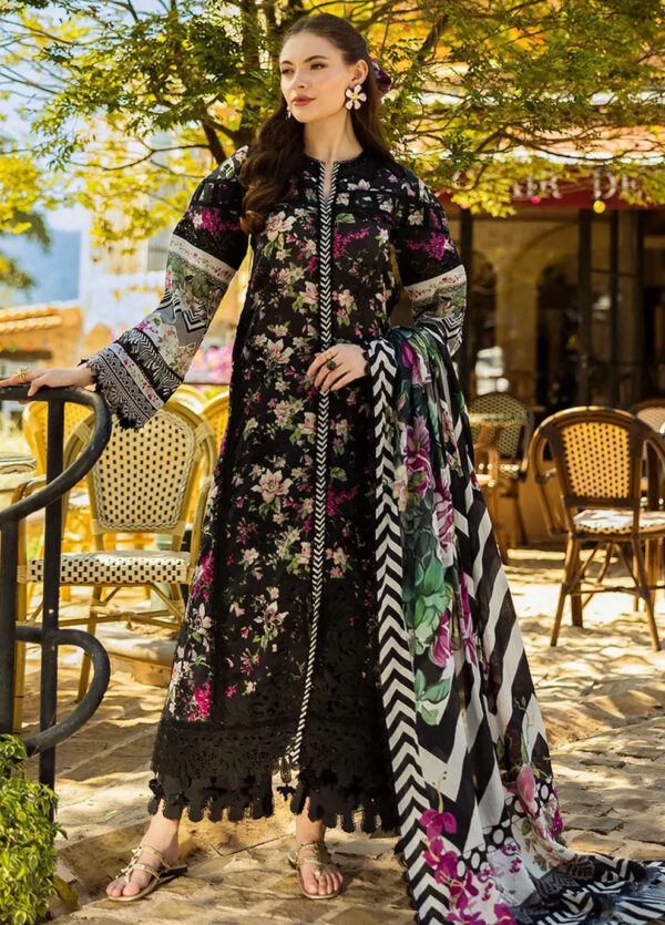 Black Printed Lawn - Image 2
